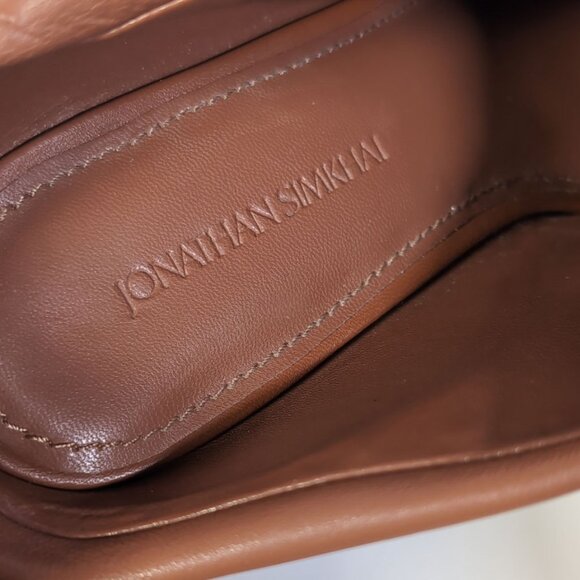 Jonathan Simkhai Karine Foldover Booties Womens Size 10 Brown - Picture 6 of 10